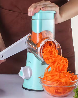Highly Efficient and Versatile Vegetable and Fruit Slicer Grater Benchtop Drum Cutter