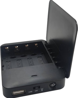 Problems Solved portable battery-powered power bank with charger for emergency use, compact and lightweight for on-the-go charging.