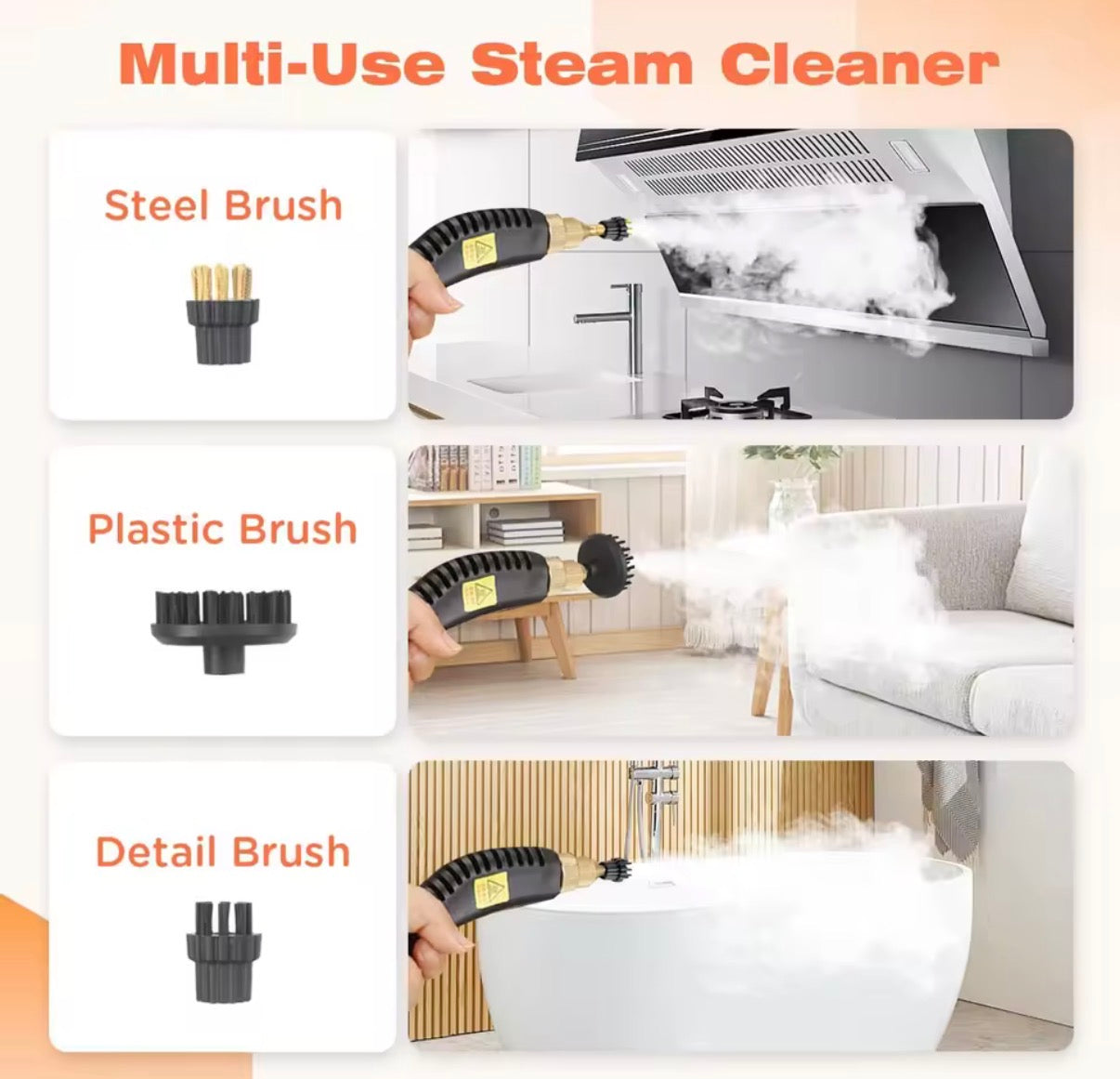 Furniture Handheld Steam Cleaner Portable Multipurpose Handheld Steam Cleaner