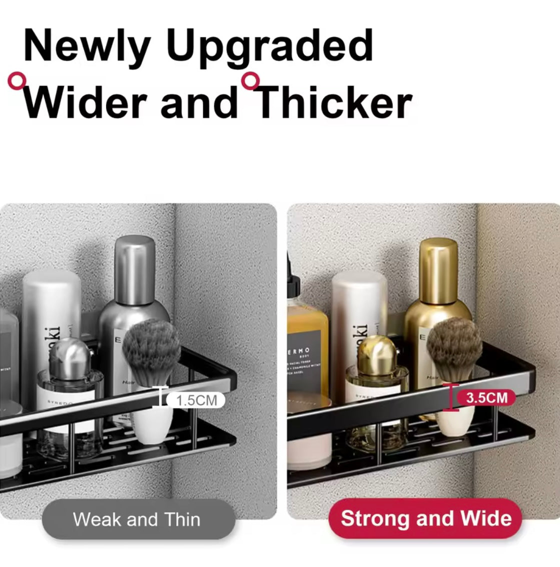 Bathroom Shelf for Shower & Toilet Storage - Problems Solved