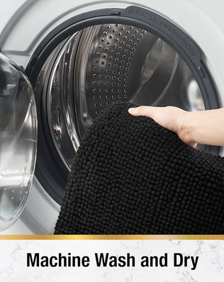 Problems Solved non-slip bath mat 60x40cm, ultra-soft, anti-mould, super absorbent bathroom mat with textured surface.