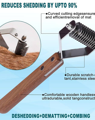 Undercoat rake dog grooming comb, dog brushes for Shedding Stripping Brush Pet
