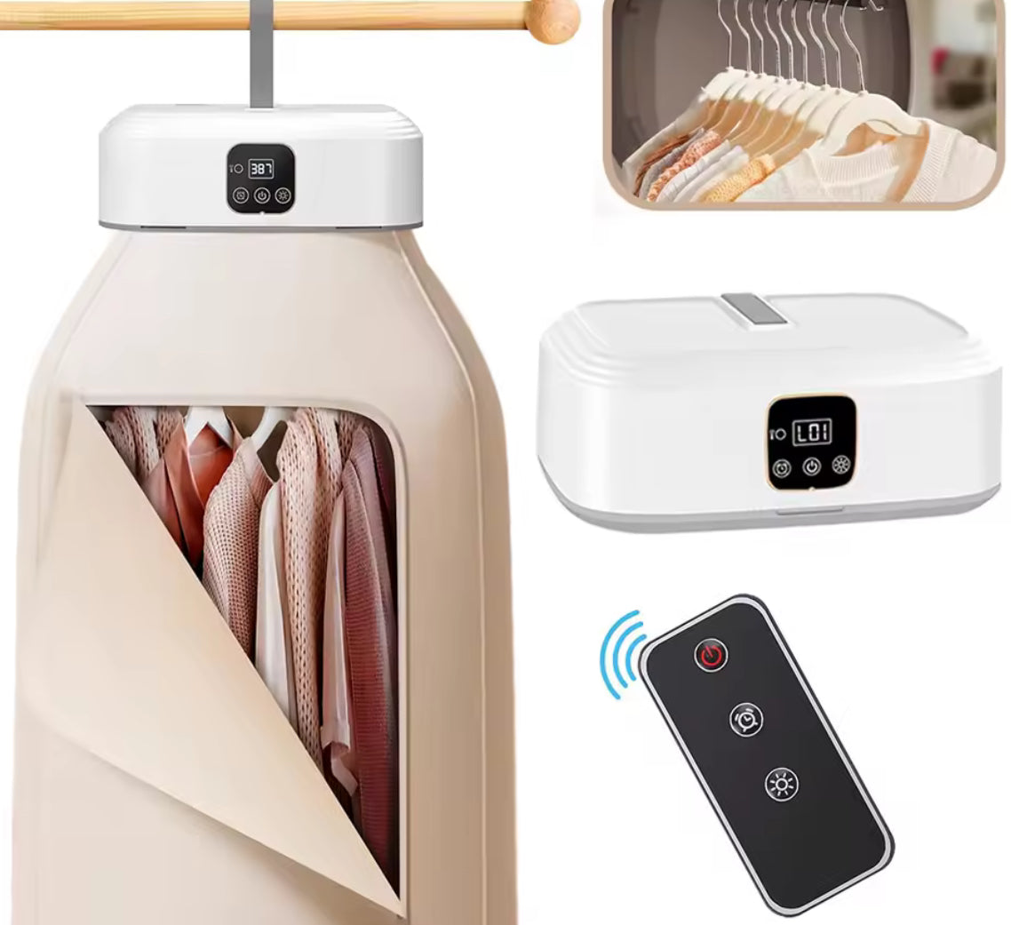 Portable Foldable Electric Clothes Dryer with UV Sterilization - Problems Solved