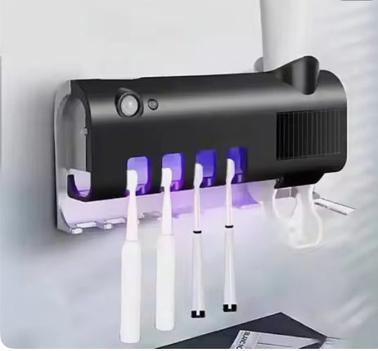 Wall-Mounted Solar UV Toothbrush Sterilizer with Holder - Problems Solved