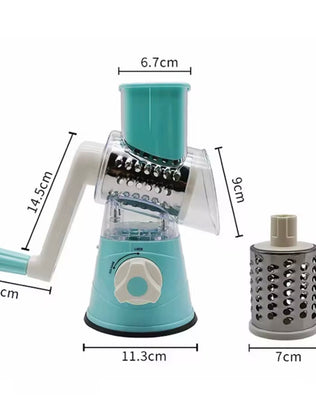 Highly Efficient and Versatile Vegetable and Fruit Slicer Grater Benchtop Drum Cutter