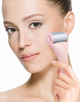 Ice Roller for Face and Eye 2 Pcs, Face Roller Skin Care for Puffiness, Migraine, Pain Relief