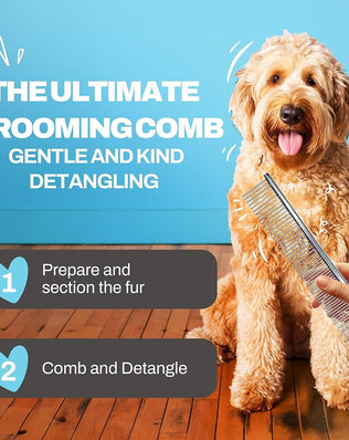 The Doodle Brush Dog Combs for Grooming Matting, Metal Comb For Dogs