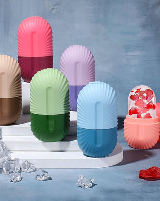 Ice Roller for Face and Eye, Silicone Ice Facial Roller Ice Holder, Face Ice Mold