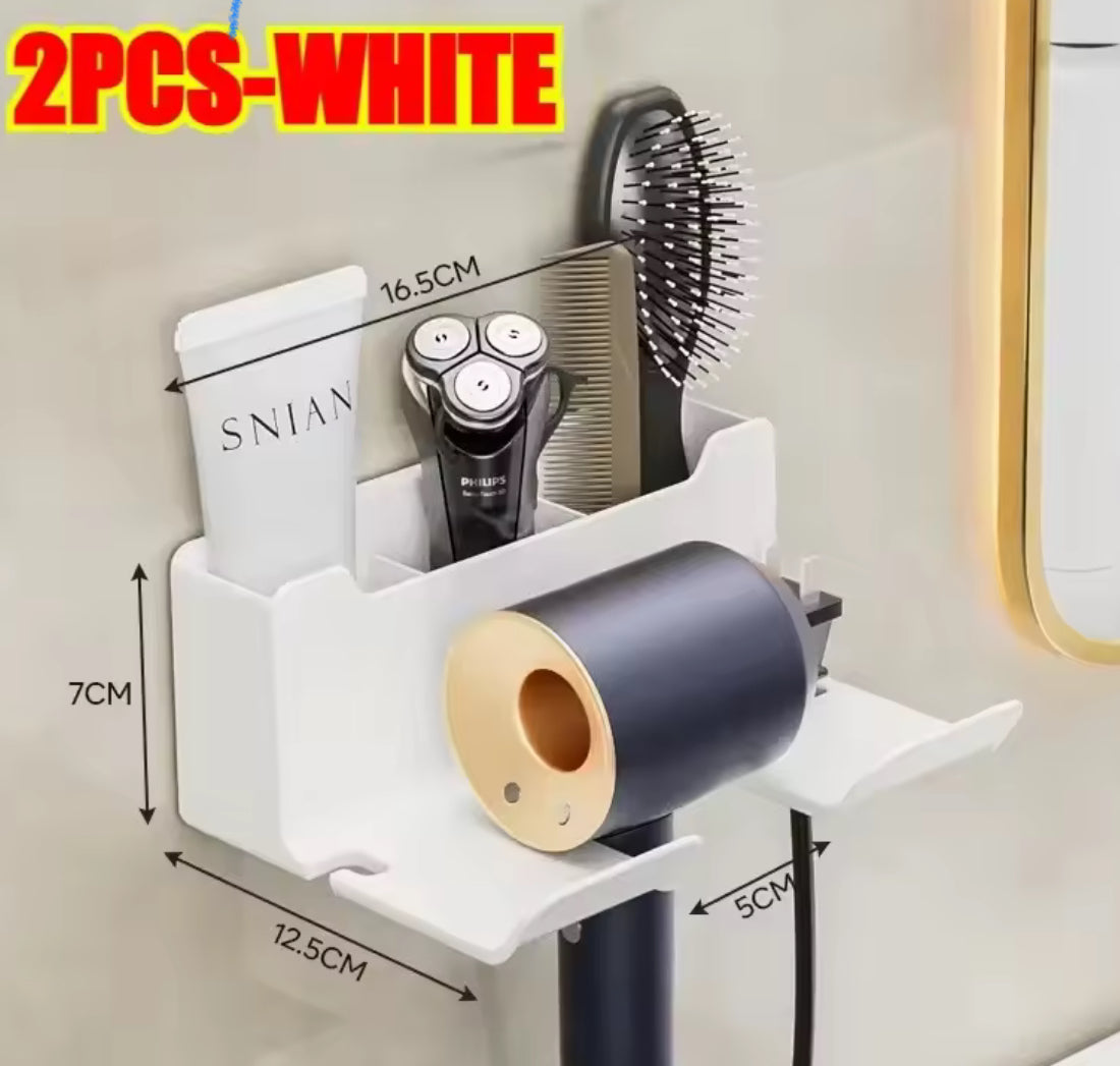 Wall-Mounted Hair Dryer & Styling Tool Holder - Problems Solved