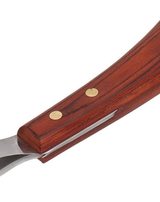 Hoof Knife, Hoof Cutting Knife with Wooden Handle, Farrier Tool for Horses