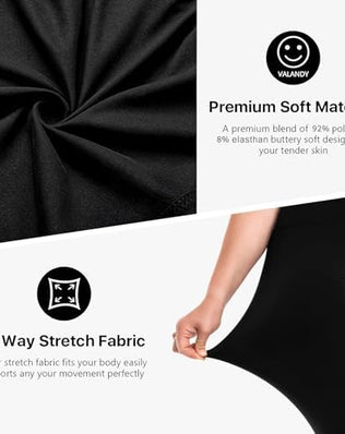 Black women's high waist sports leggings by Problems Solved, large size, suitable for gym and outdoor activities.