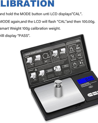 Problems Solved mini pocket digital kitchen scale showing weight measurement on its compact display