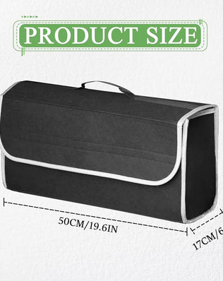 Car Boot Organiser Bag, Foldable Car Boot Organiser Storage, Anti Slip Felt Trunk