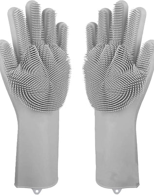Pet Grooming Gloves, Gentle Dog Bathing Scrubber Gloves, Silicone Hair Removal Gloves
