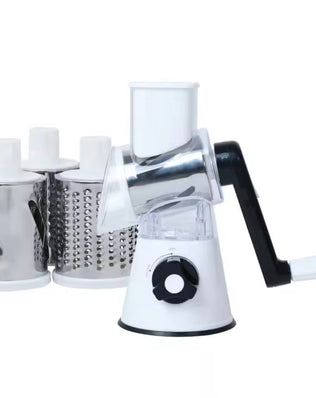 Highly Efficient and Versatile Vegetable and Fruit Slicer Grater Benchtop Drum Cutter