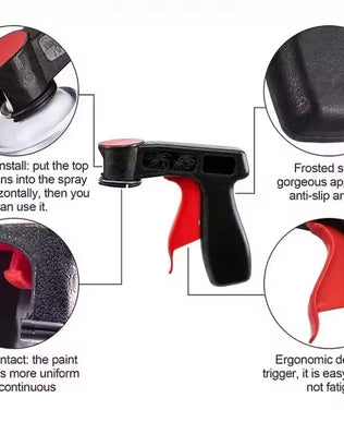 1 Pcs Plastic Portable Spray Paint Handle, Universal Reusable