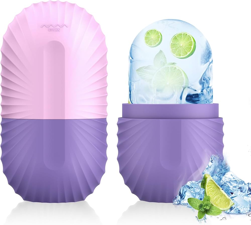 Ice Roller for Face and Eye, Silicone Ice Facial Roller Ice Holder, Face Ice Mold