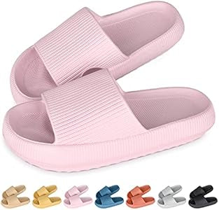 Cloud Shoes, Airfoot Slippers, Bathing Slippers, Rubber Non-Slip Mules, Open Toe Sandals