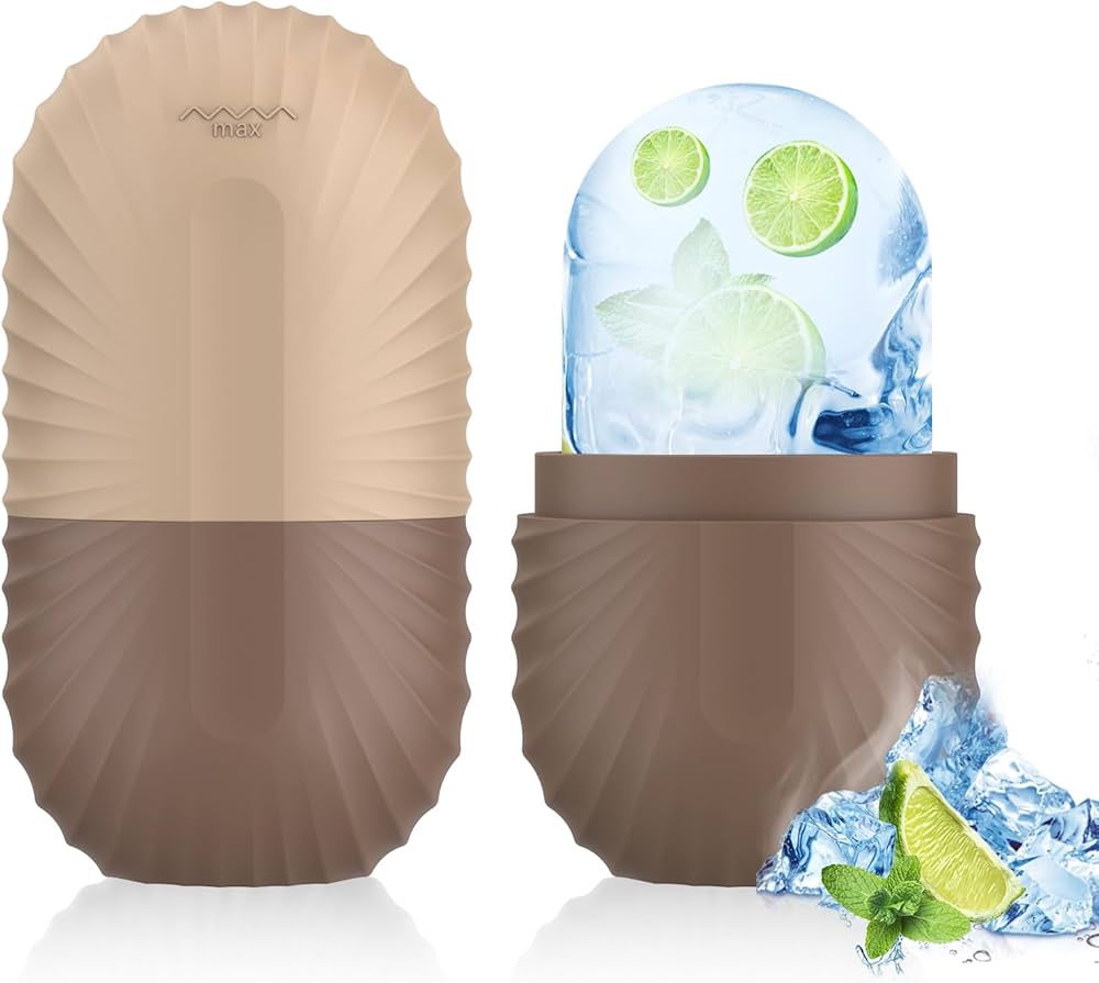 Ice Roller for Face and Eye, Silicone Ice Facial Roller Ice Holder, Face Ice Mold