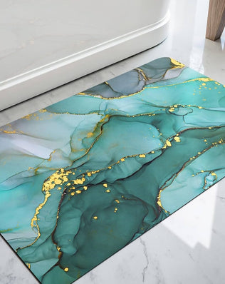 Problems Solved non-slip bath mat, 40x60 cm, quick-drying and super absorbent bathroom mat for shower safety and comfort.