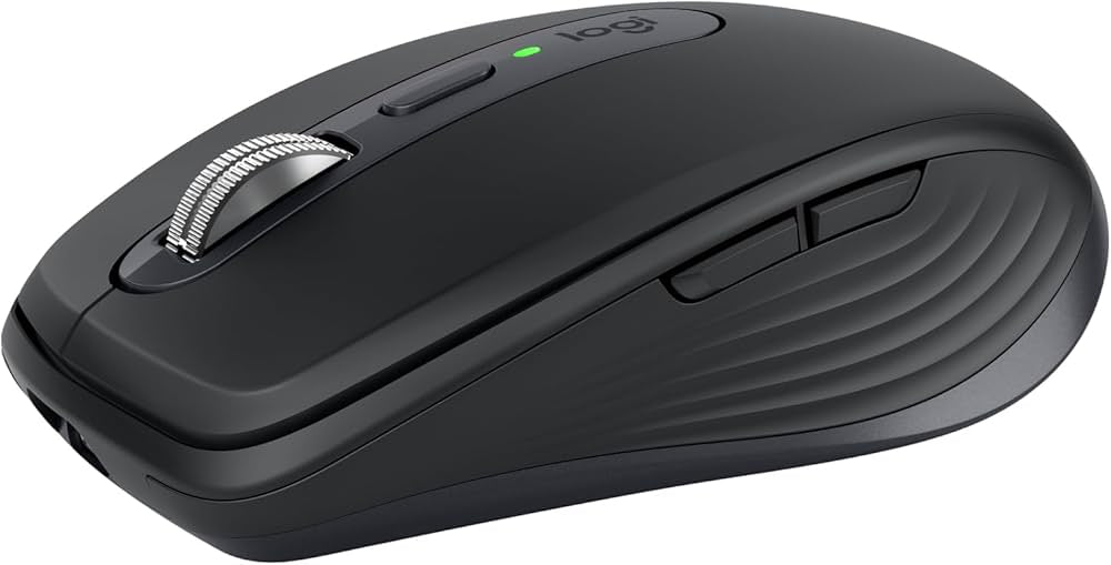 Problems Solved Logitech MX Anywhere 3S compact wireless mouse with fast scrolling and 8K DPI on various surfaces.