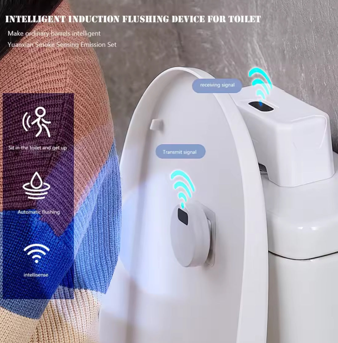 Automatic Toilet Flush Button with Wireless Sensor Control - Problems Solved