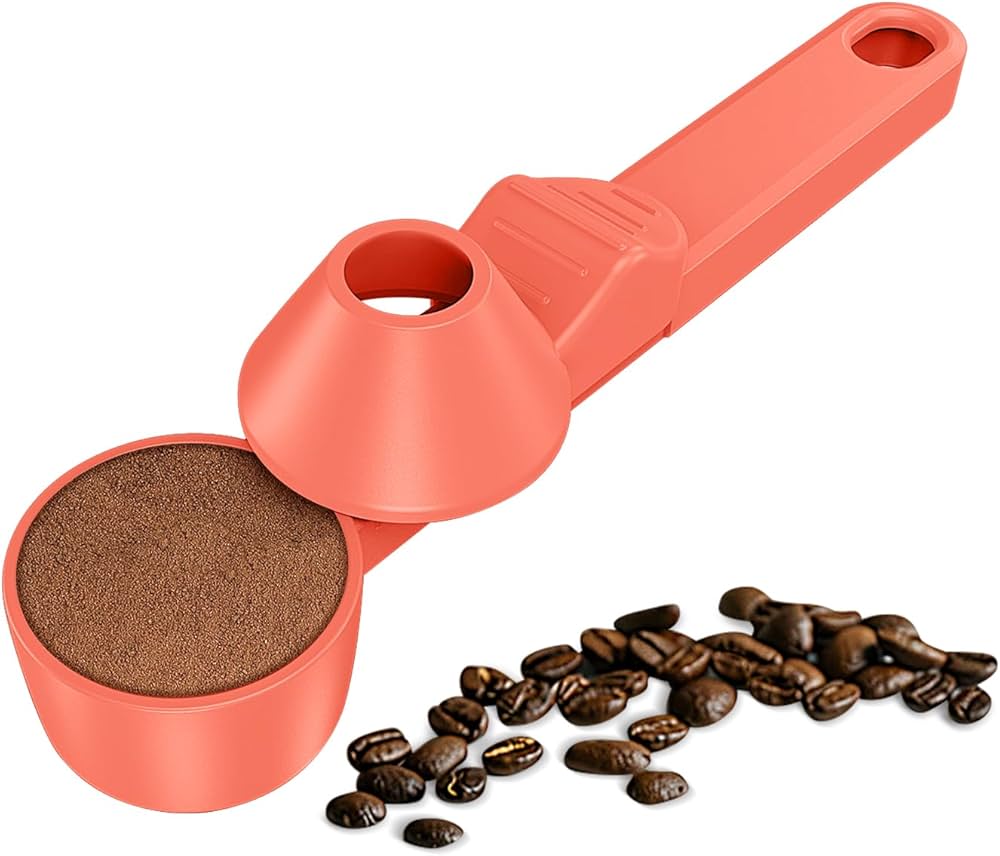 Coffee Scoop & Funnel for Reusable Cup Refillable Coffee Pods, Coffee Measuring