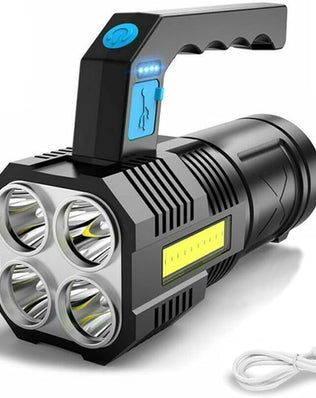 LED Flashlight Torch
Rechargeable COB Spotlight Lantern Work