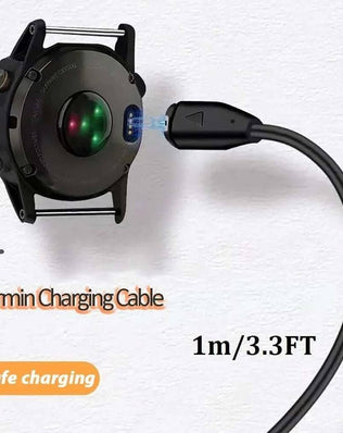Problems Solved Garmin charger compatible with Garmin devices, featuring a compact design and secure connection for reliable charging.
