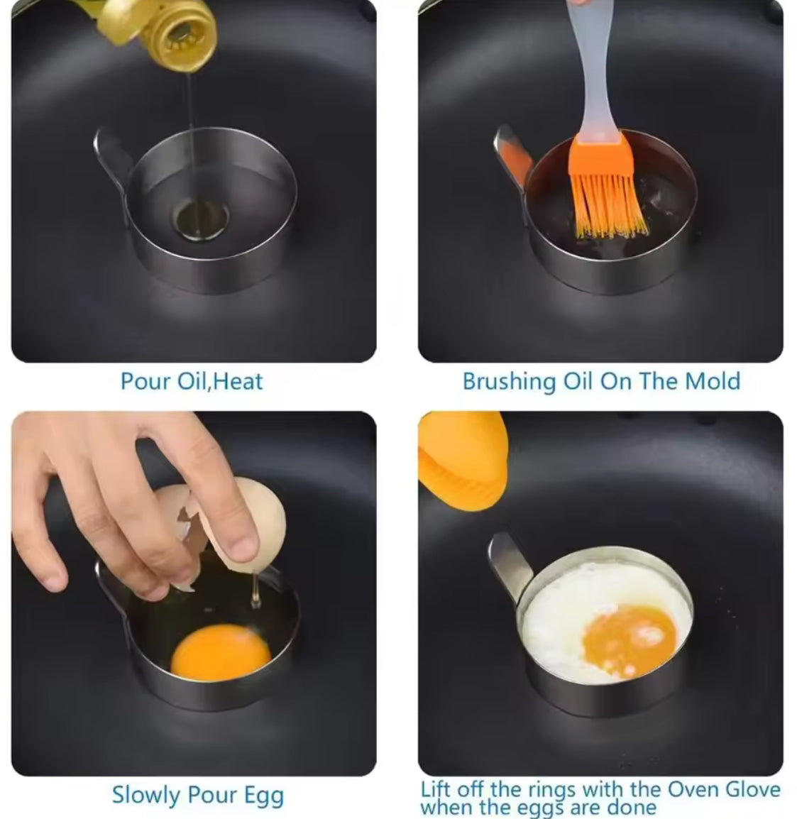 Stainless Steel Round Fried Eggs Mold - Problems Solved