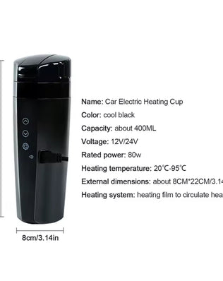 Stainless Car Heated Smart Mug With Temperature Control Electric - Problems Solved