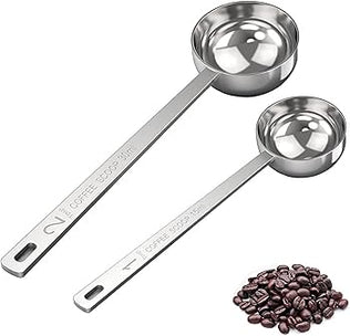 2 Pieces 15ml and 30ml Coffee Measuring Sets with Long Handle, Stainless Steel
