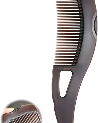 Dandruff Comb, Hollow Tooth, Detoxing, Scalp Psoriasis, Lice, Multifunctional, Brown