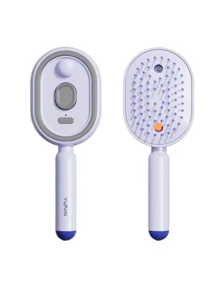 Electric Spray Air Massage Comb, Anti-Tangle & Essential Oil Mist Hair Straightener Brush