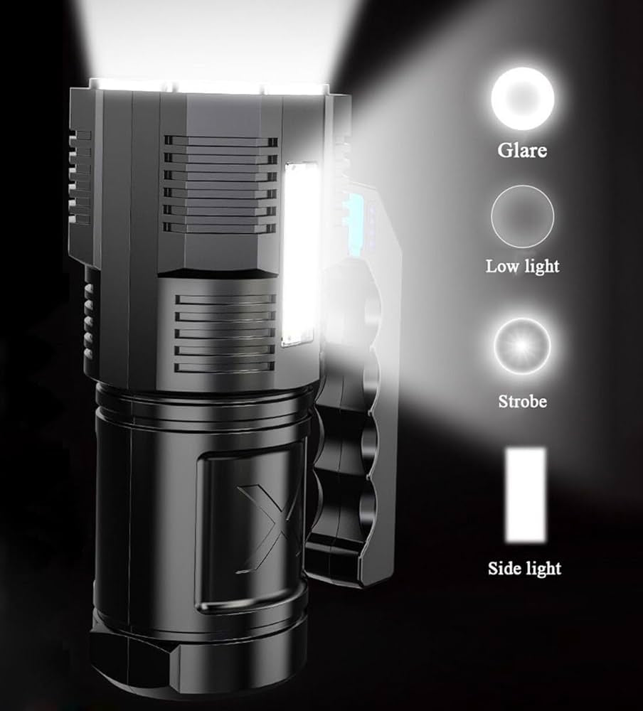 LED Flashlight Torch
Rechargeable COB Spotlight Lantern Work