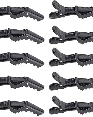 10x Crocodile Hair Clips Barrette, Professional Styling Hair Clips, Sectioning Clamp