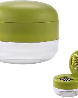 Problems Solved mini garlic chopper and press with container, manual garlic mincer and crusher for efficient food prep