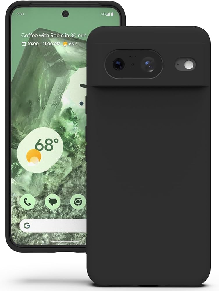 YATWIN Case for Google Pixel 8, Silicone Mobile Phone Case with Lining