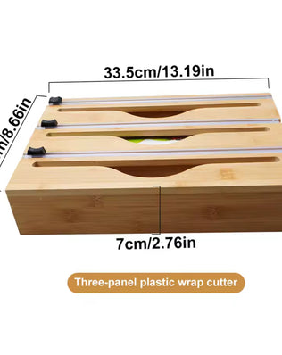 Kitchen Wrap Dispenser with Foil & Cling Film Cutter - Problems Solved
