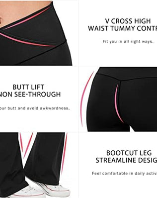Problems Solved women's maternity flare leggings over the belly, casual pregnancy yoga pants with a comfortable, stretchy fit.
