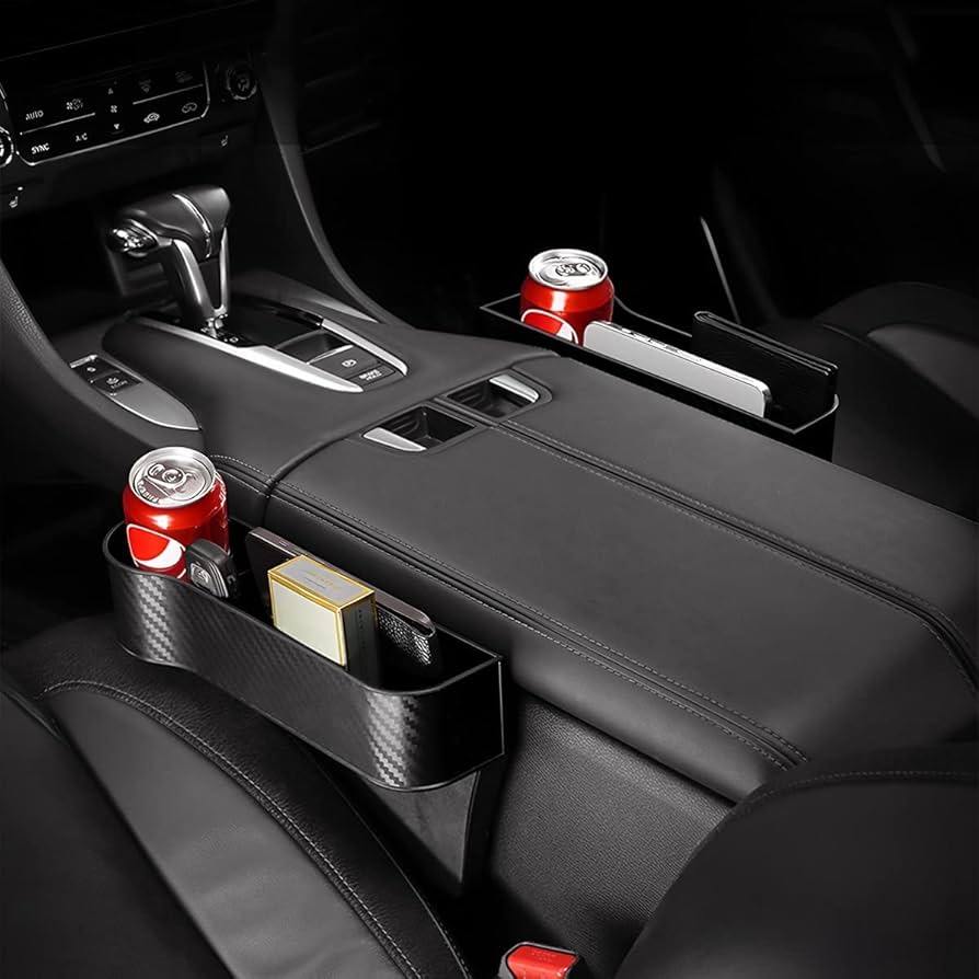 2 Packs Car Seat Gap Filler
Organizer, Multifunctional Seat Gap Storage Box