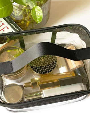 Toiletry Bag Makeup Cosmetic Clear Bag Portable Waterproof Transparent Travel Large