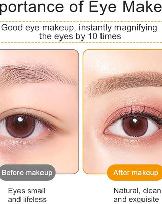 Set of nine Problems Solved eyeshadow makeup brushes for precise eye makeup application in a professional eye brush set.