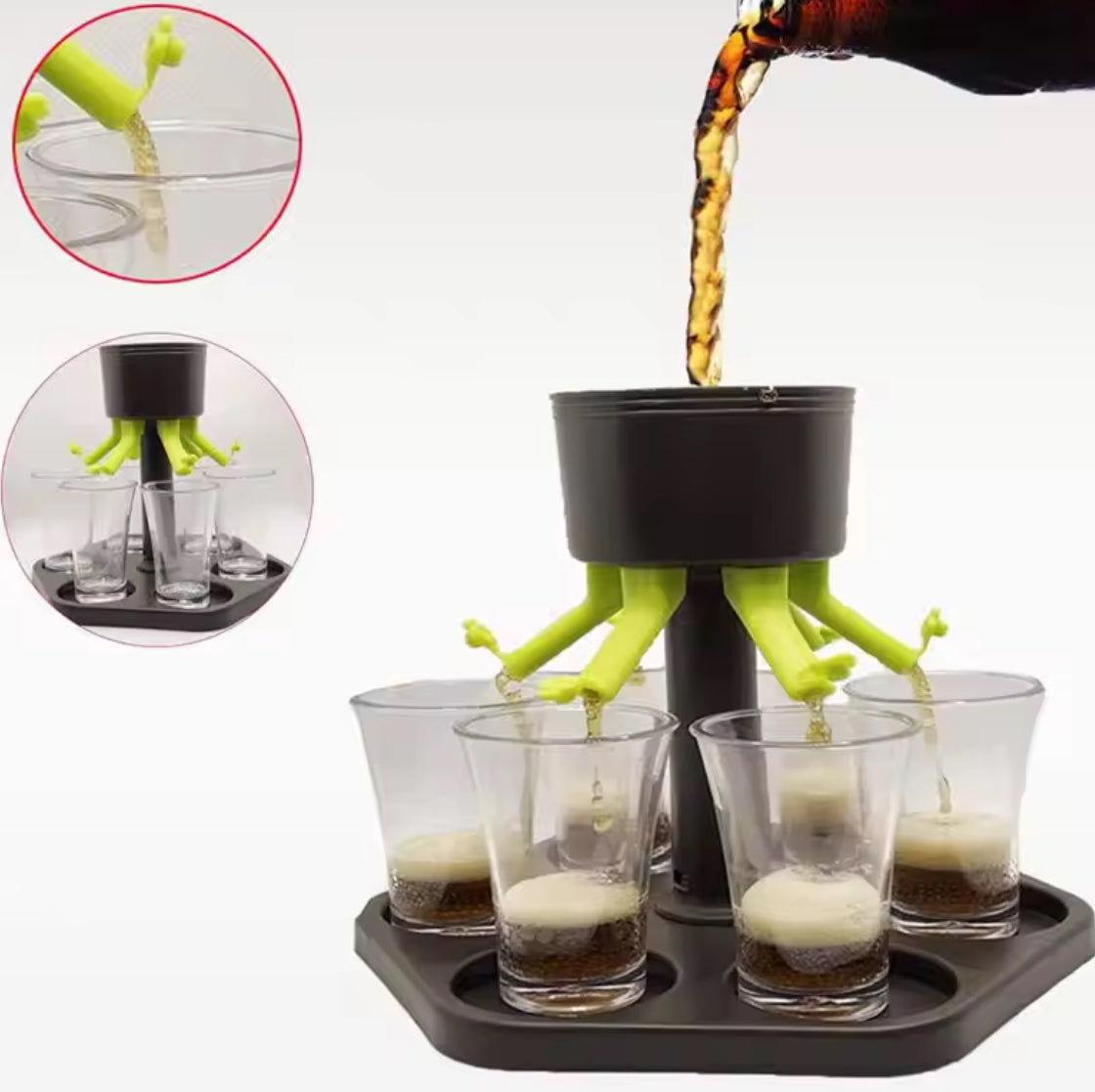 6-Shot Liquor Dispenser for Easy Drink Pouring - Problems Solved