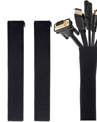[4 Pcs] Cable Tidy Management Sleeve, 50 cm long, Wire Hider Cord Organizer