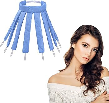 No Heat Hair Curlers for Long Hair, Soft Sleeping Overnight Silk Ribbon Hair Rollers Lazy