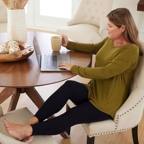 Three pairs of Problems Solved women's soft cotton leggings with elastic waist, non-see-through, comfortable for casual wear.