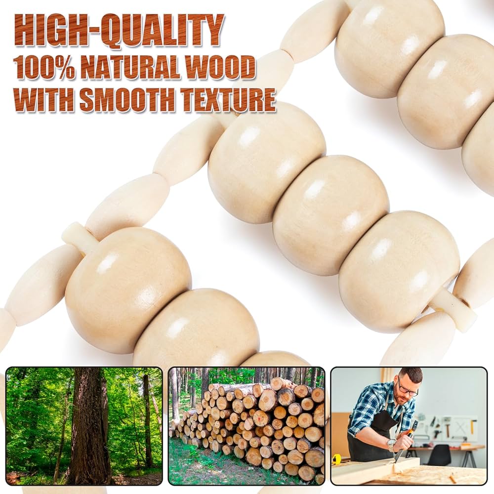 Problems Solved wood therapy massage tool for cellulite, professional self-massage tool with smooth wooden surface and ergonomic design.