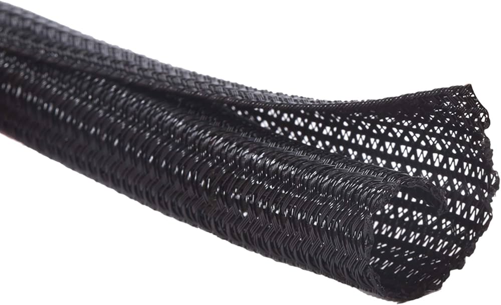 10ft - 1/2 inch Cord Protector Wire Loom Tubing Cable Sleeve Split Sleeving for USB Cord