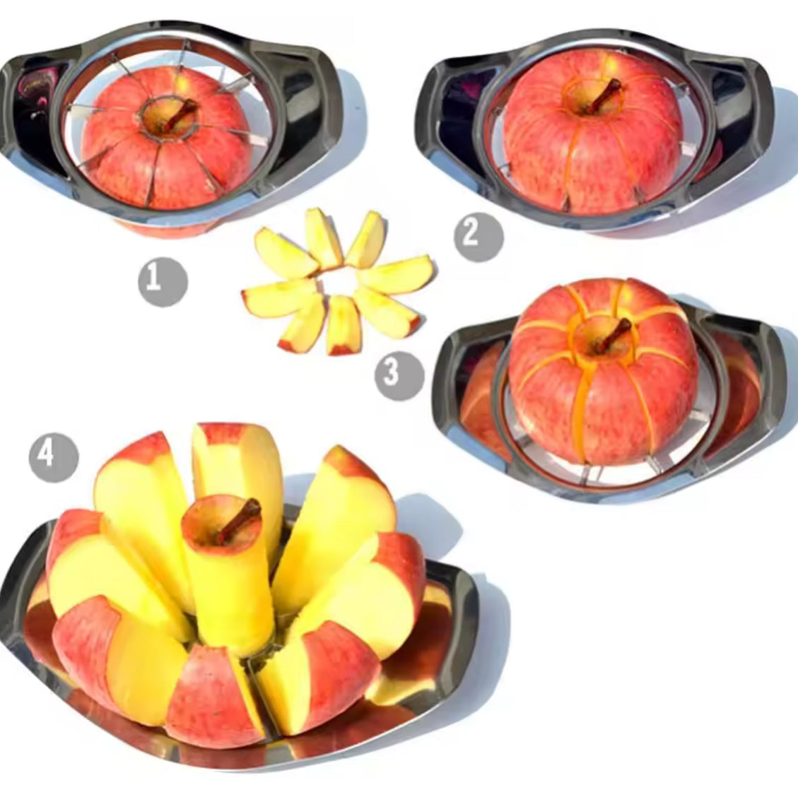Stainless Steel Apple Cutter & Fruit Divider - Problems Solved